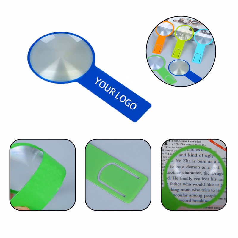 MOQ:100pcs Bookmark Magnifier