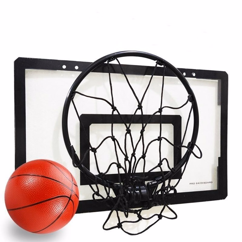 Folding basketball hoop