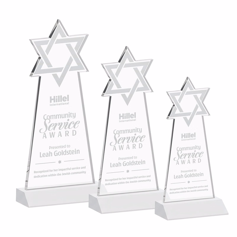 Star of David Award - White