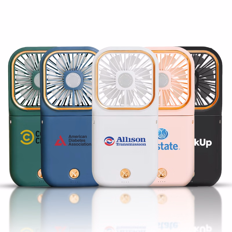 FoldCharge Mini — Folding Fan & 3000mAh Power Bank