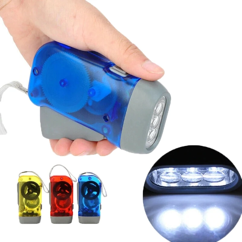 3 LED Hand-Powered Flashlight 1