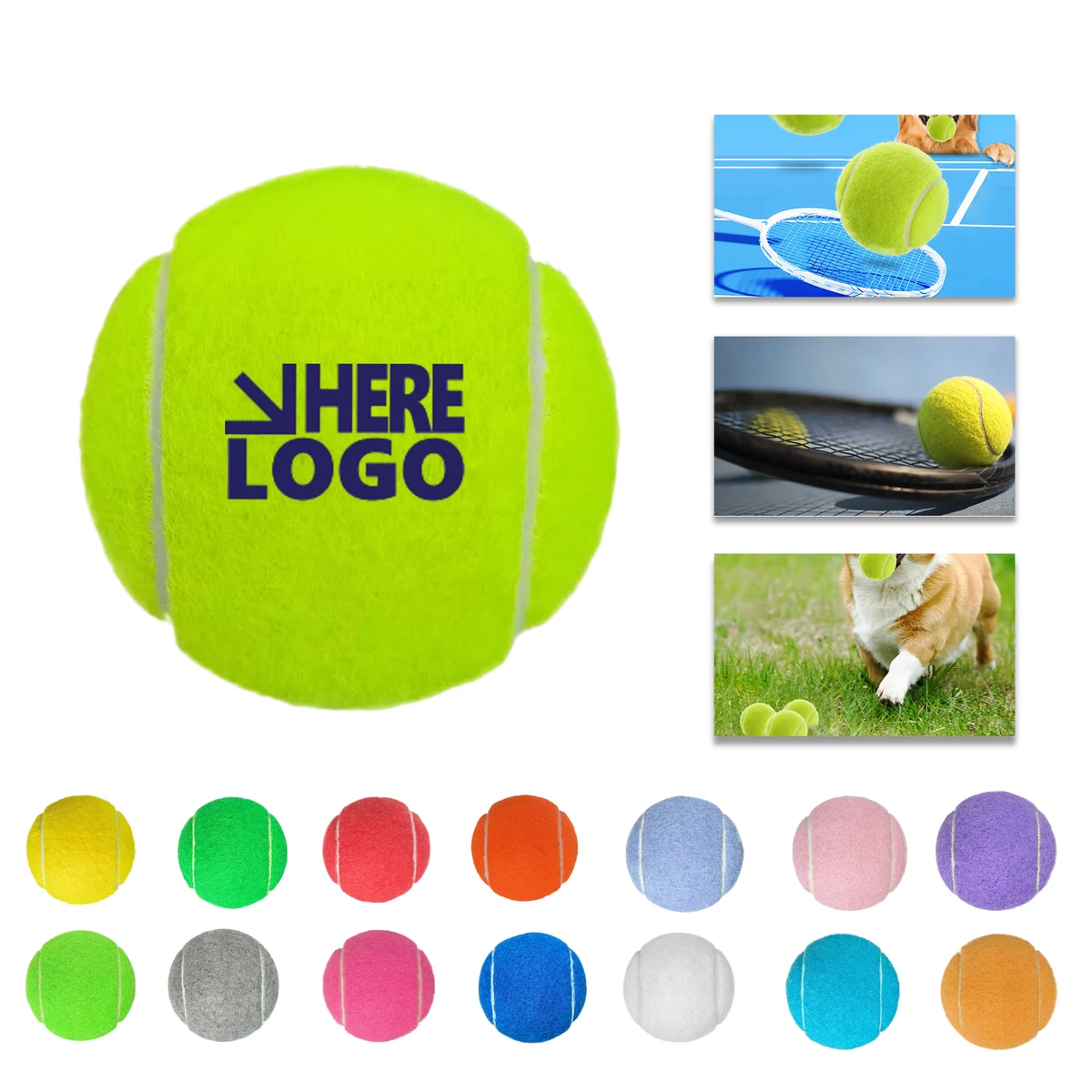 High Bounce Rubber Tennis Ball for Training 1