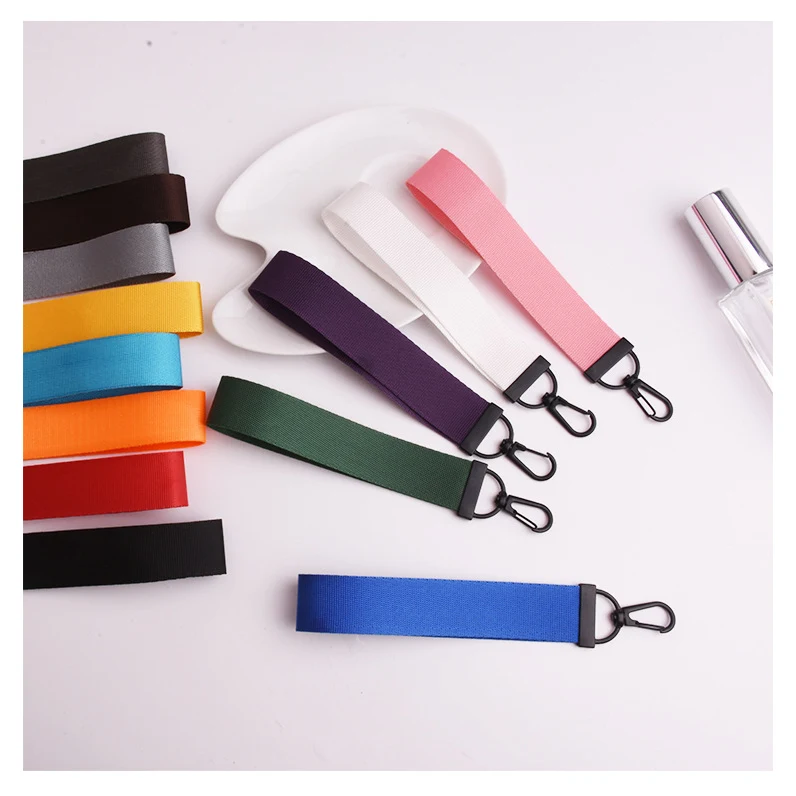Colorful Nylon Wrist Strap Keychain To Prevent Loss 1