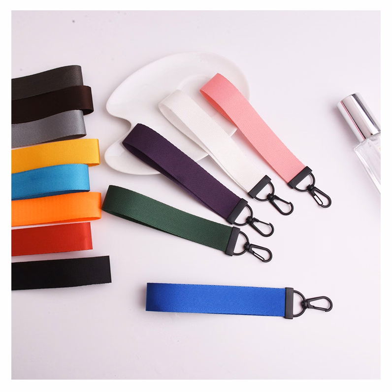 Colorful Nylon Wrist Strap Keychain To Prevent Loss
