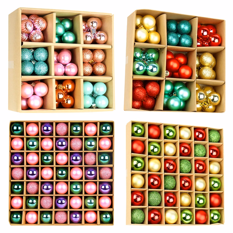 Christmas Tree 3cm 36pcs Colored Decorative Balls