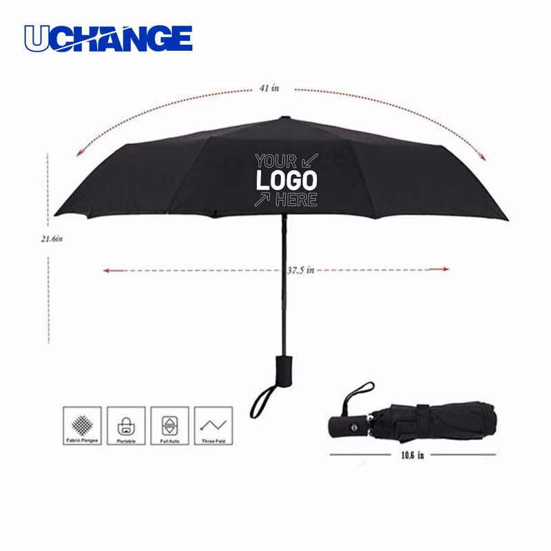 Compact Windproof Automatic Travel Umbrella