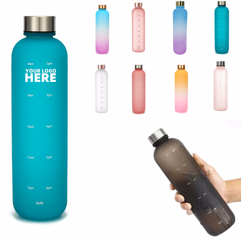 32oz Gradient Color Space Cup With Time Stamp Scale