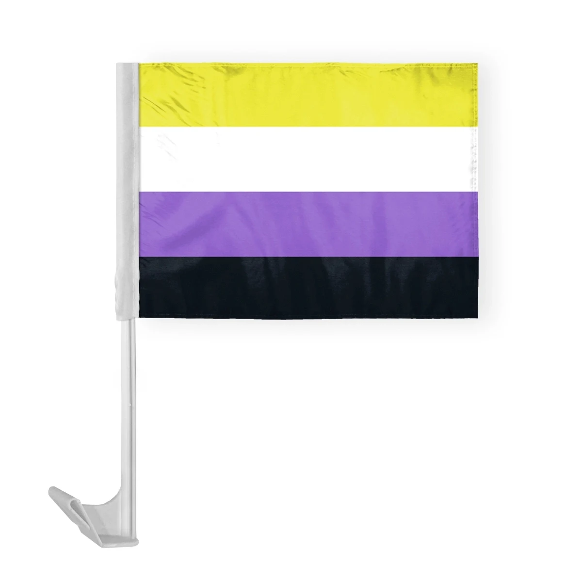 12 " x 16 " ePoly Non-Binary Pride Economy Car Flag 1
