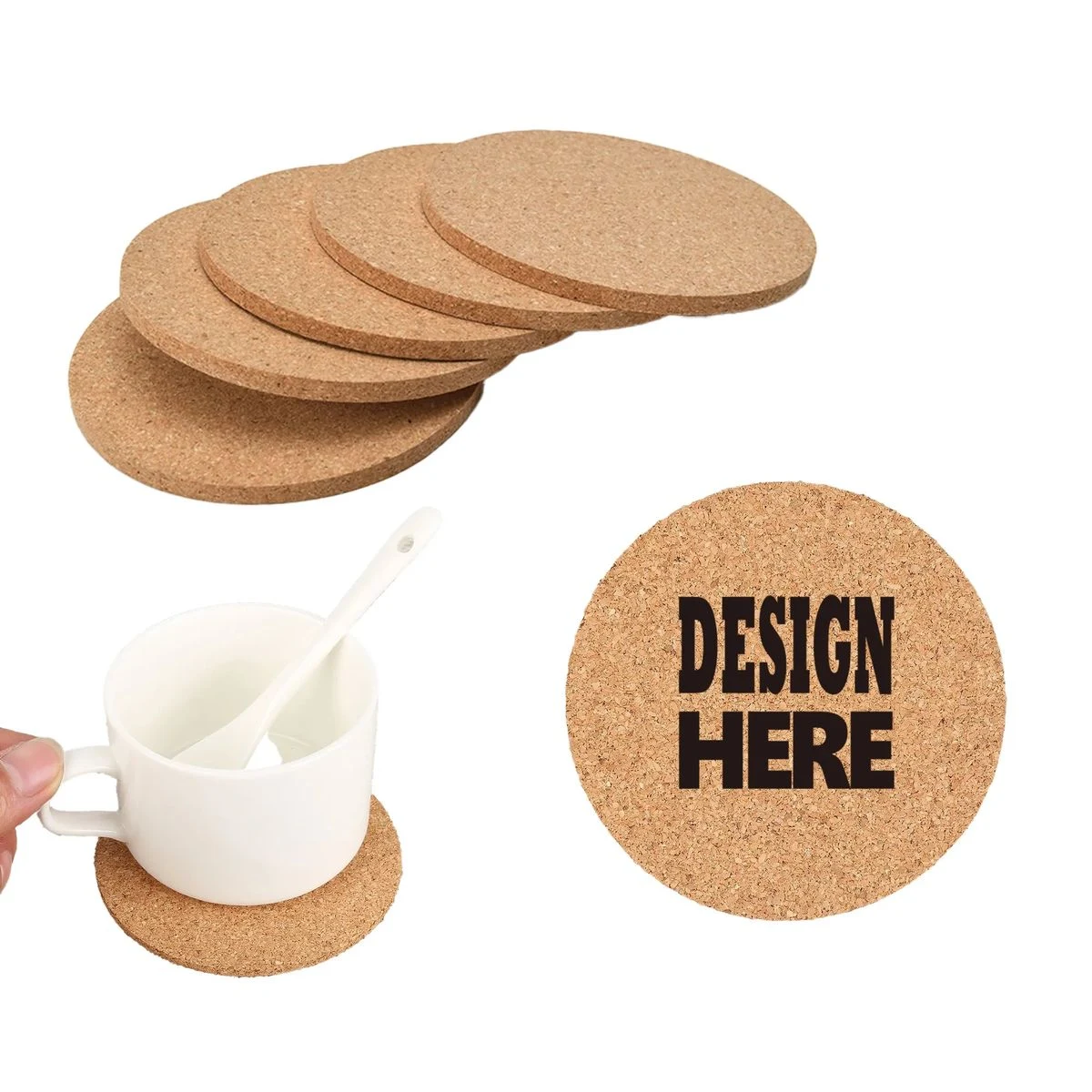 Natural Cork Drink Coaster 1
