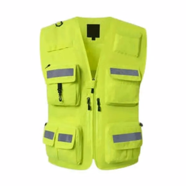 Work Reflective Vest with Multi Pockets