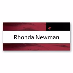 Laminated Personalized Name Badge (1.25"x3") Rectangle