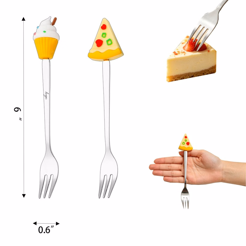 Adorable Cartoon Stainless Steel Fruit Forks Set