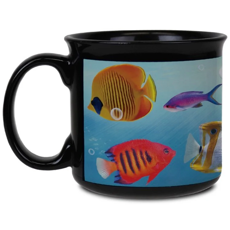 15oz Campy Black Ceramic Mug 1