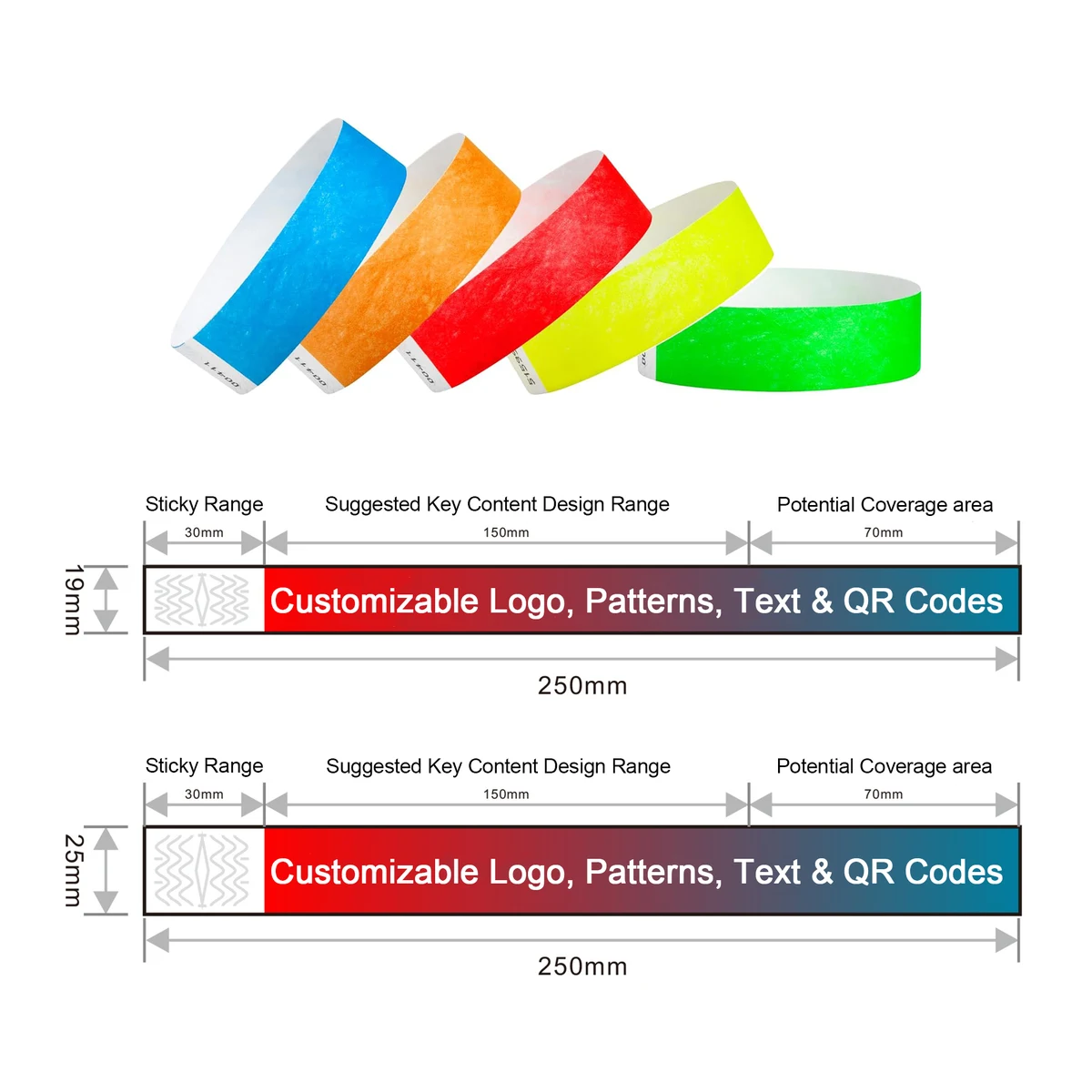 Premium DuPont Wristbands for Events Concerts 1