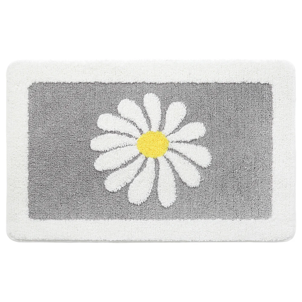 Daisy nonslip plush carpet absorbent floor mat 1