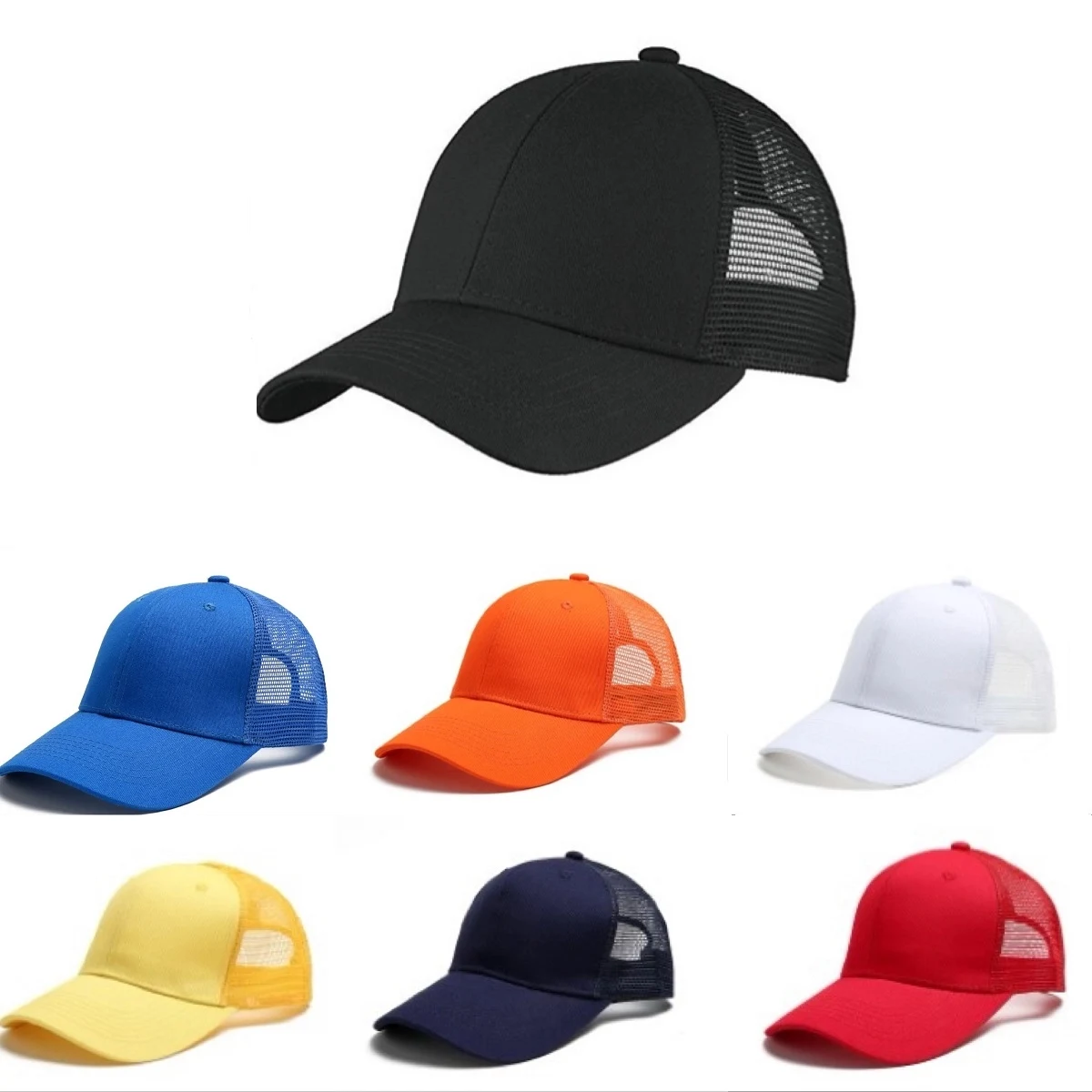 Cotton Front Mesh Caps MOQ 100PCS 1