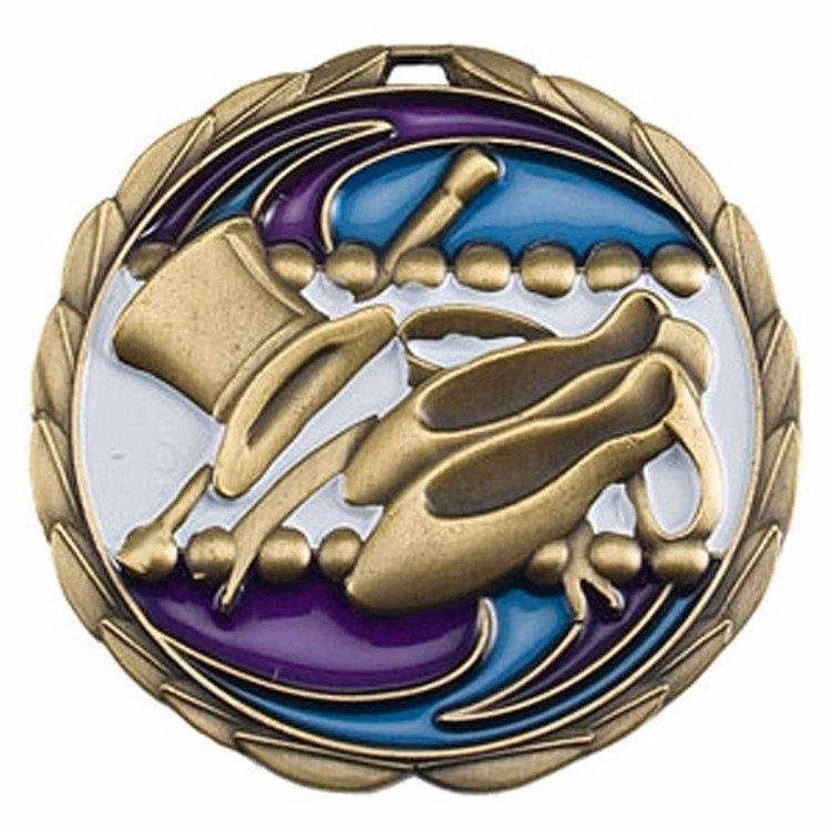 Dance Color Epoxy Medallion (2-1/2")