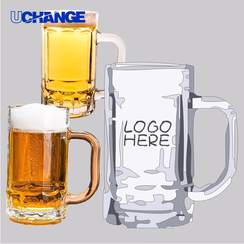 Glass Mug Frosted Etched (12 oz.)