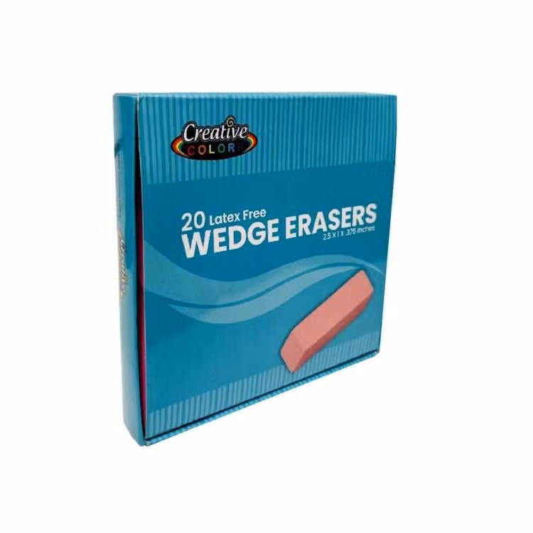 Wedge Erasers - Pink