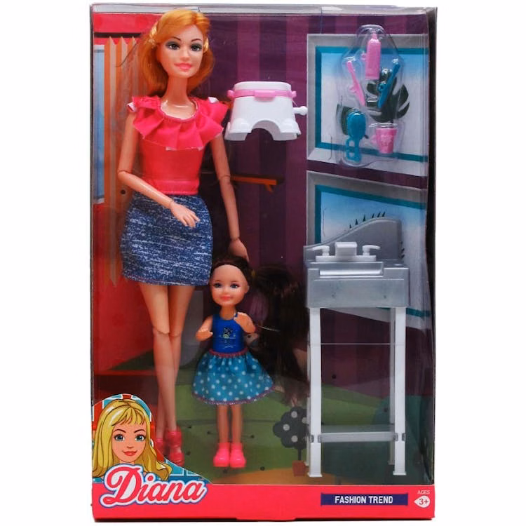 Diana Fashion Dolls with Mini Doll 11.5" - Assorted