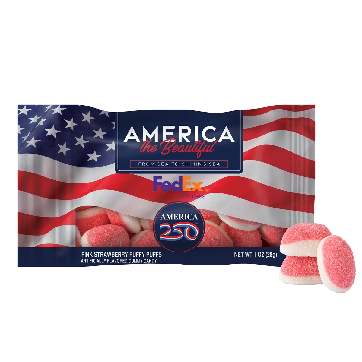 America 250- 1oz. Digibag™- Strawberry Puffs 1