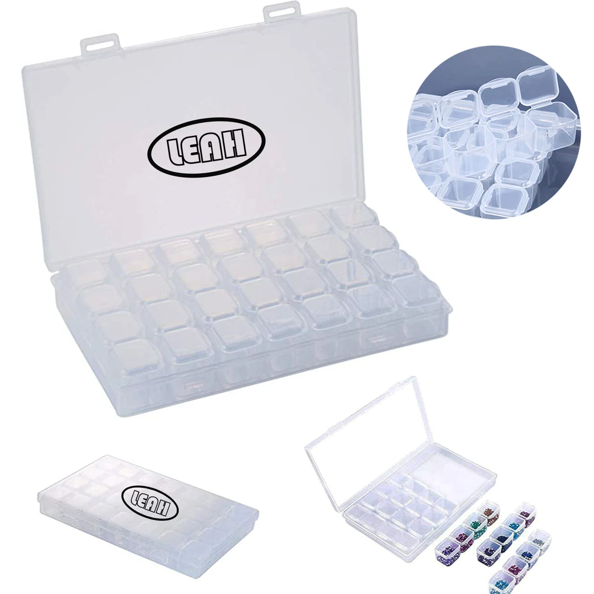 36 Grids Clear Plastic Organizer Box 1