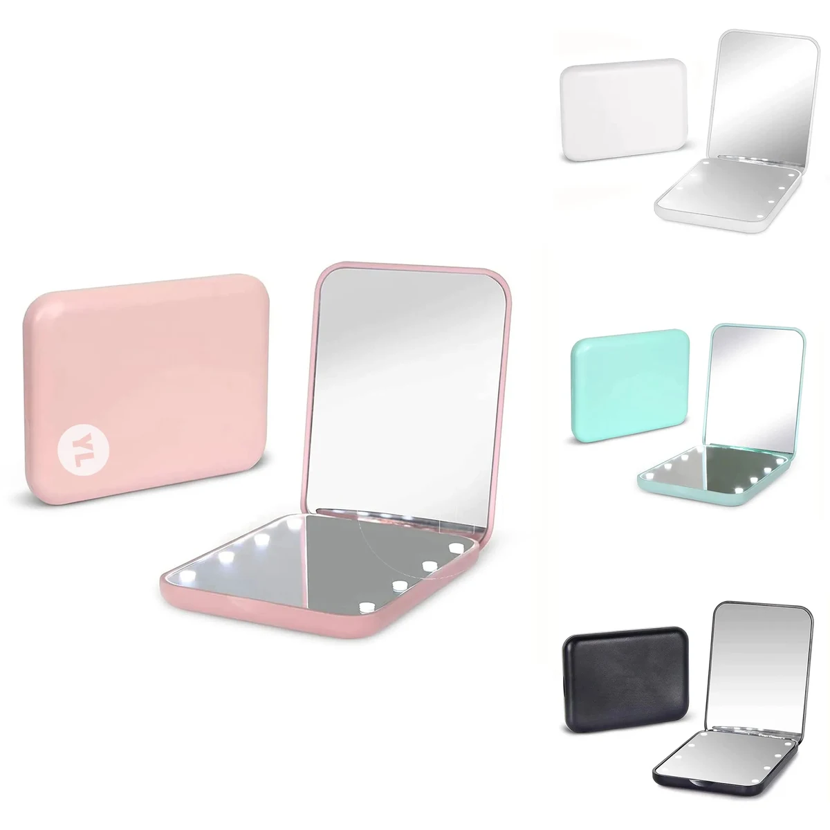 1X/2X Magnification LED Travel Makeup Mirror 1