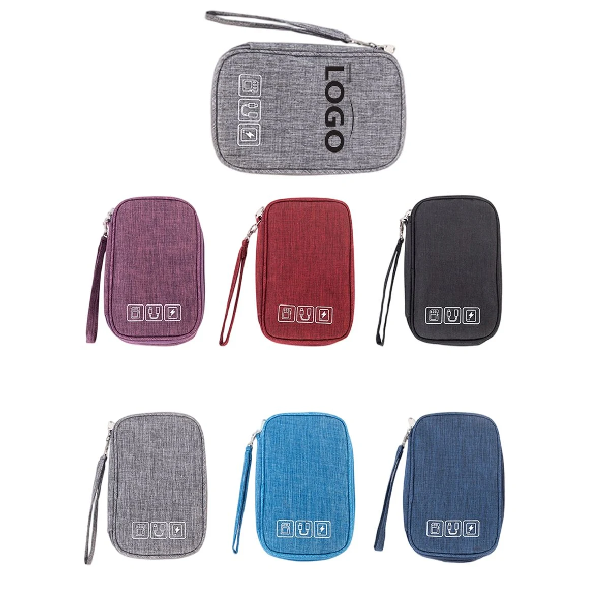 Portable Digital Accessory Pouch for Cables and Earphones 1