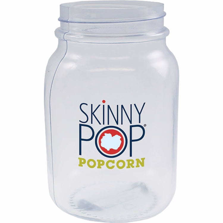 26oz Break Resistant Square PVC Mason Jar
