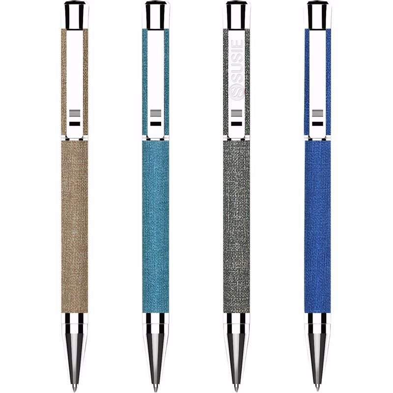 PU Leather Twist Ballpoint Pen