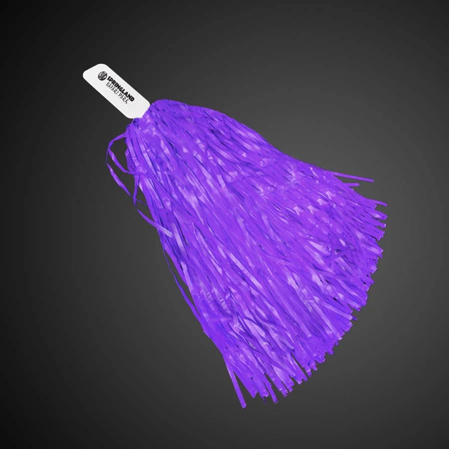 Purple 16" Plastic Pom Pom 1