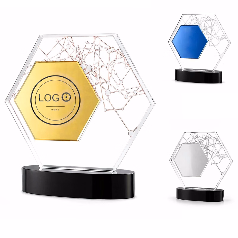 Custom Crystal Glass Award Trophy