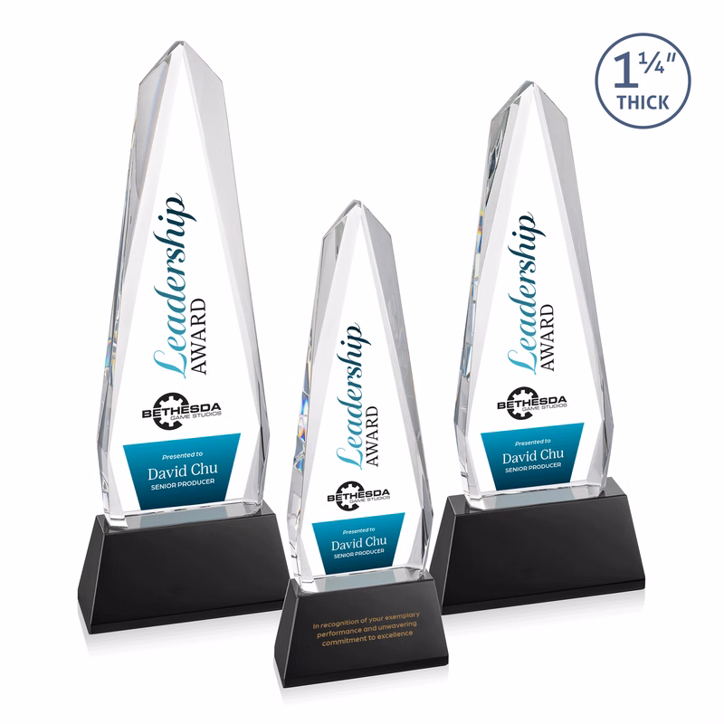 Cheswick VividPrint™ Award on Entwhistle Base - Black