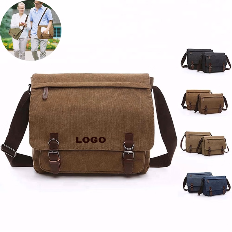 Canvas Messenger Shoulder Bag