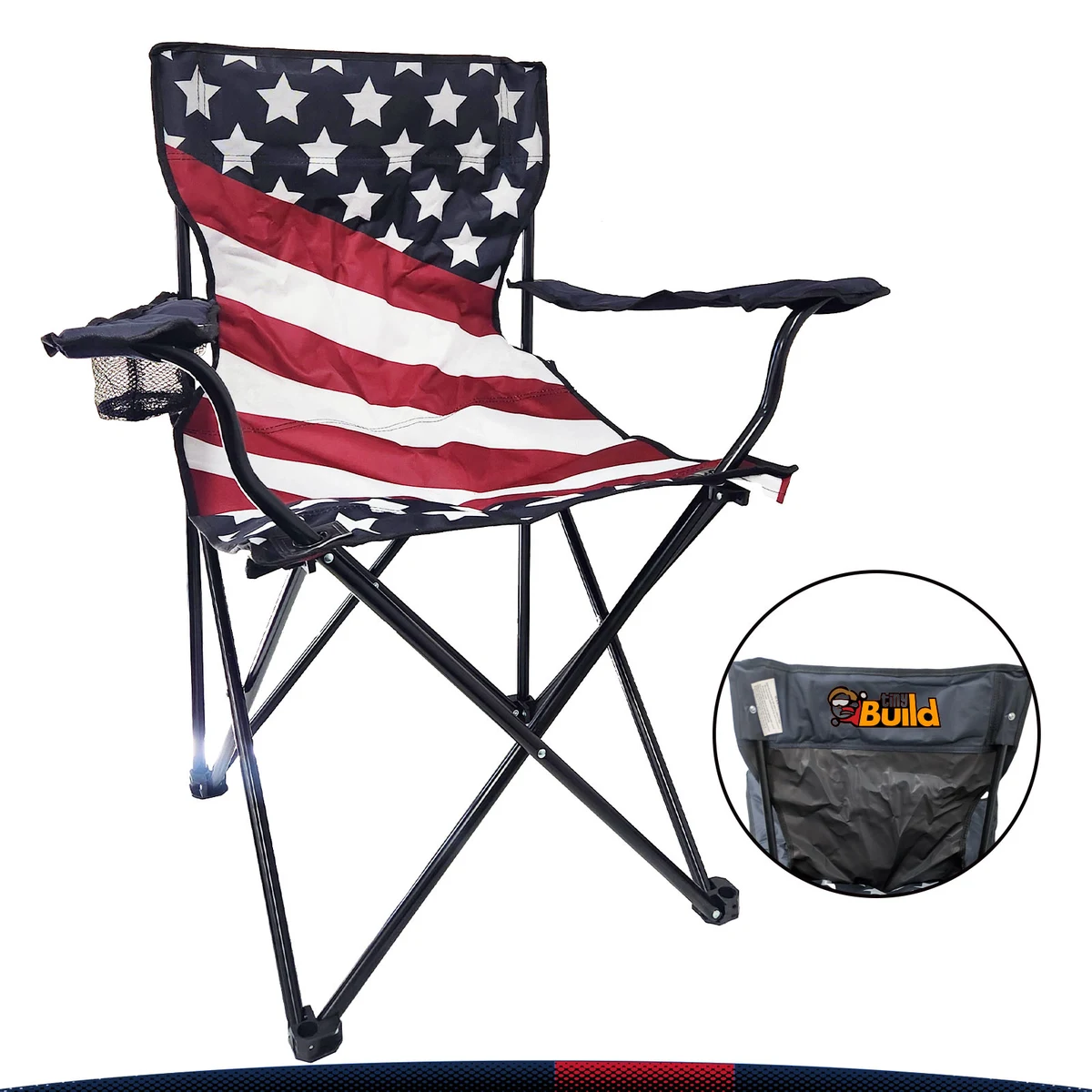 Edmund Patriotic Folding Chair 1