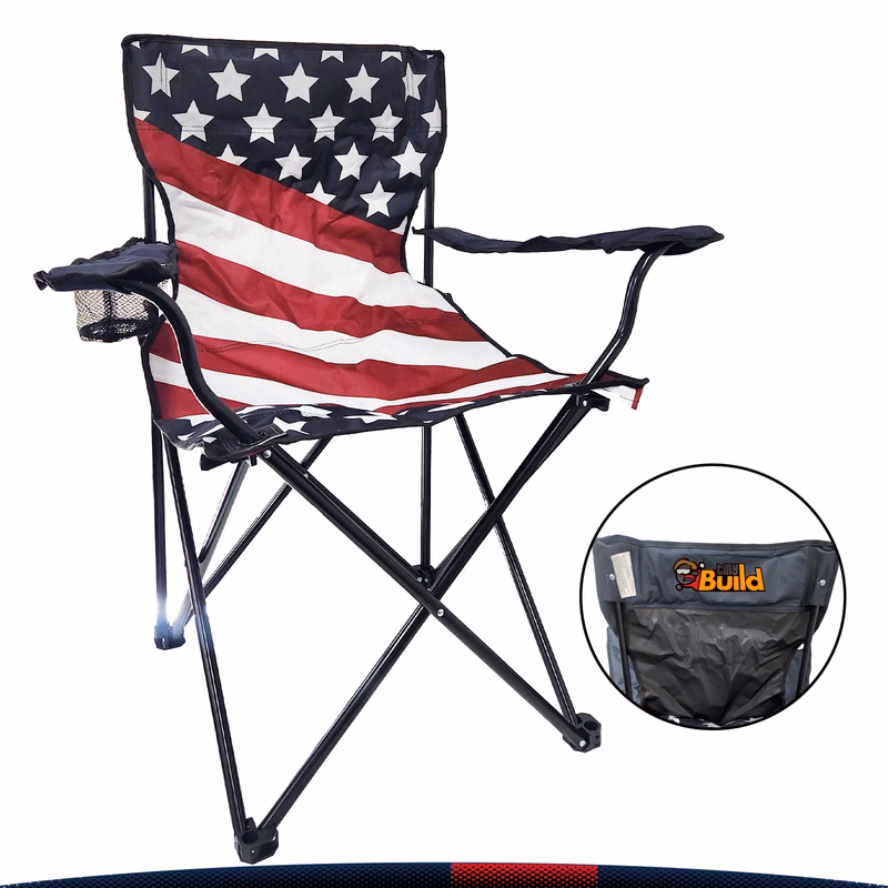Edmund Patriotic Folding Chair