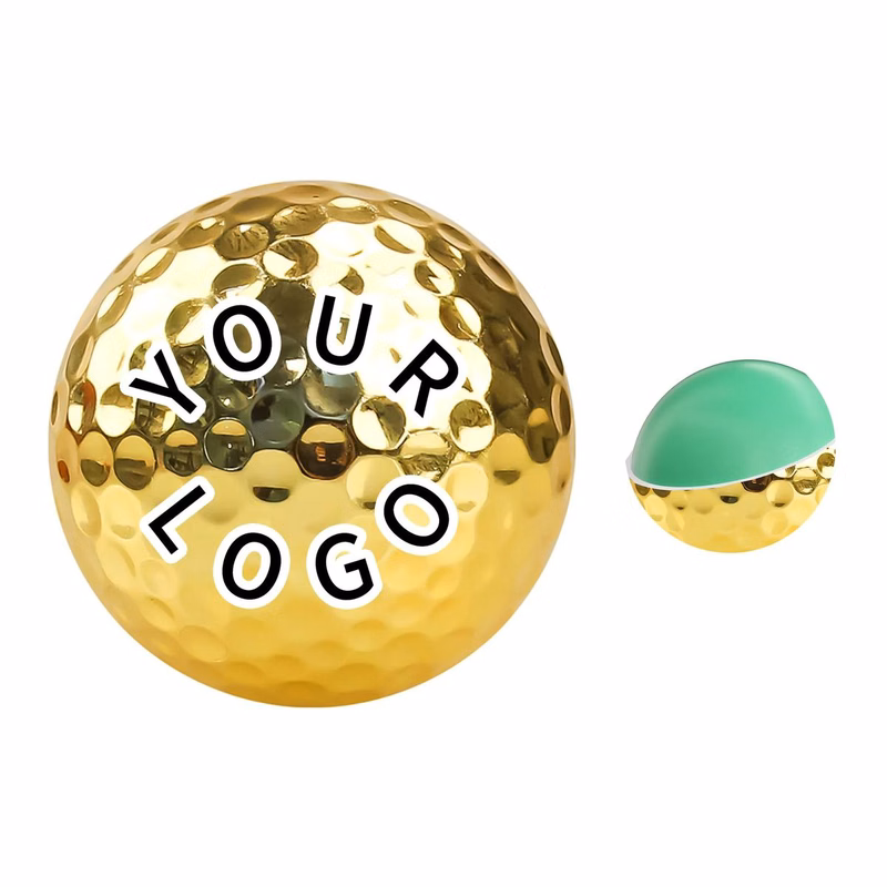 High-Quality Gild Metal Golf Ball for Display