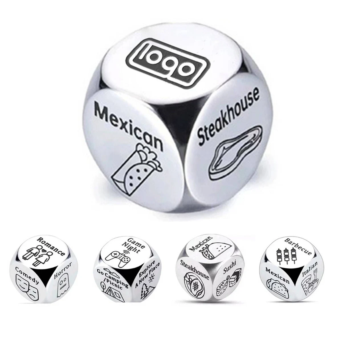 Stainless Steel Food Decision Dice 1