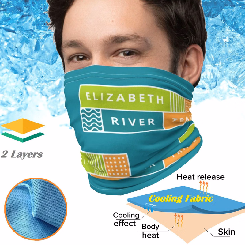 Cooling Neck Gaiter Full Color Summer Face Bandana Mask