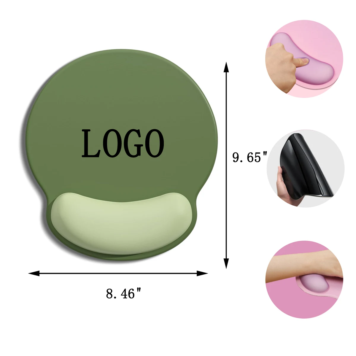 Free Sample Wrist Rest Silicone Mouse Pad 1