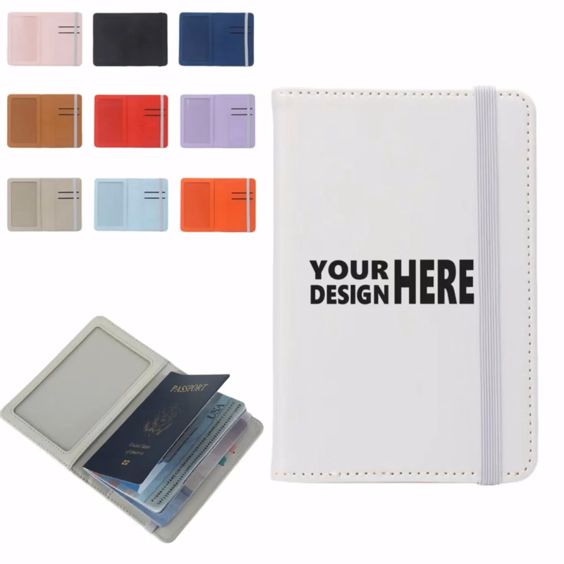 Custom Leather Passport Holder Logo Case