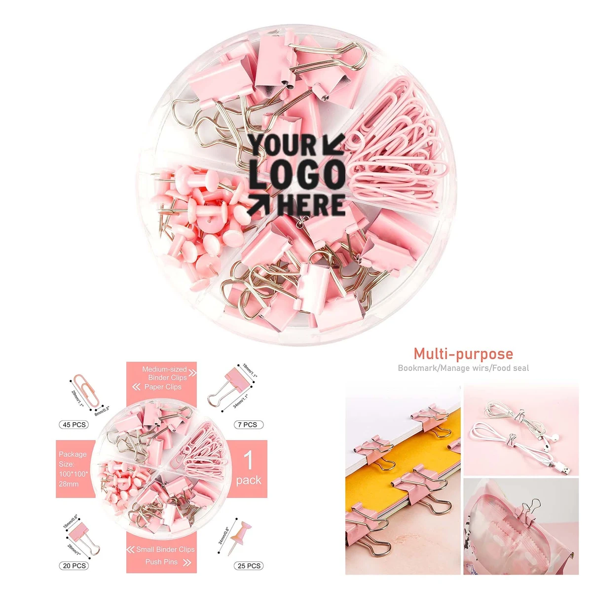 Binder Clips Paper Clips Colored Office Clips Set 1