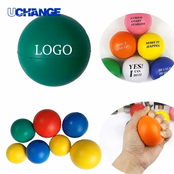 Round Anti-Stress Ball Soft Squeeze Therapy Toy
