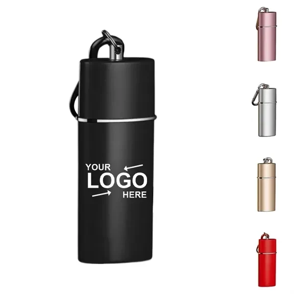 Custom Stainless Steel Pocket Ashtray Keychain — Portable Smoker's Accessory & EDC Item 1
