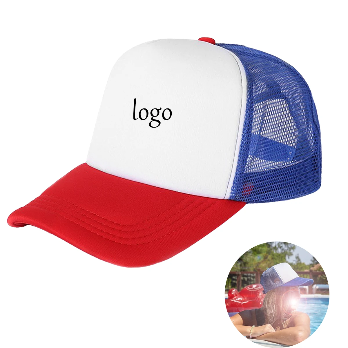 Color Block Trucker Hat 1