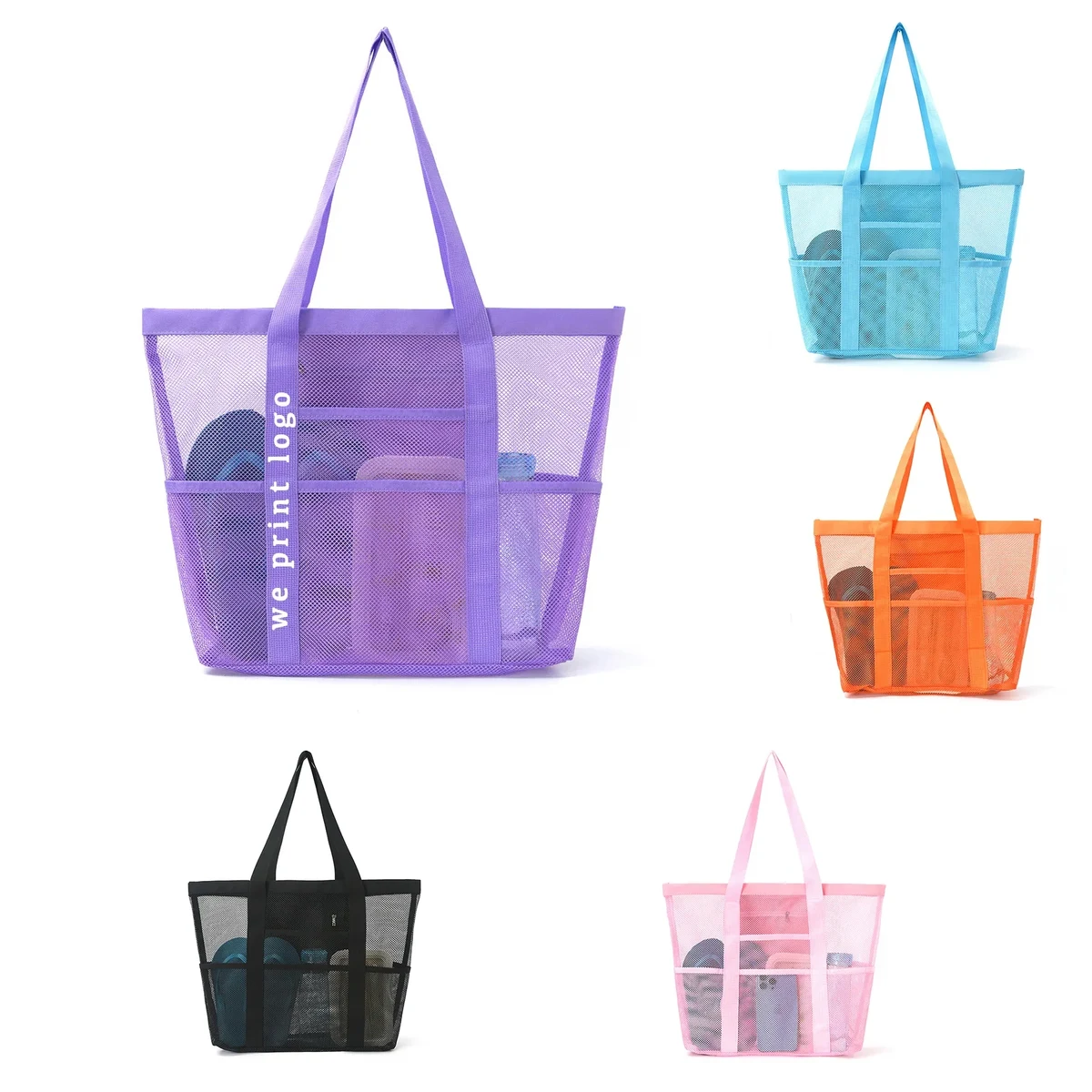 Mesh Beach Tote Bag 1