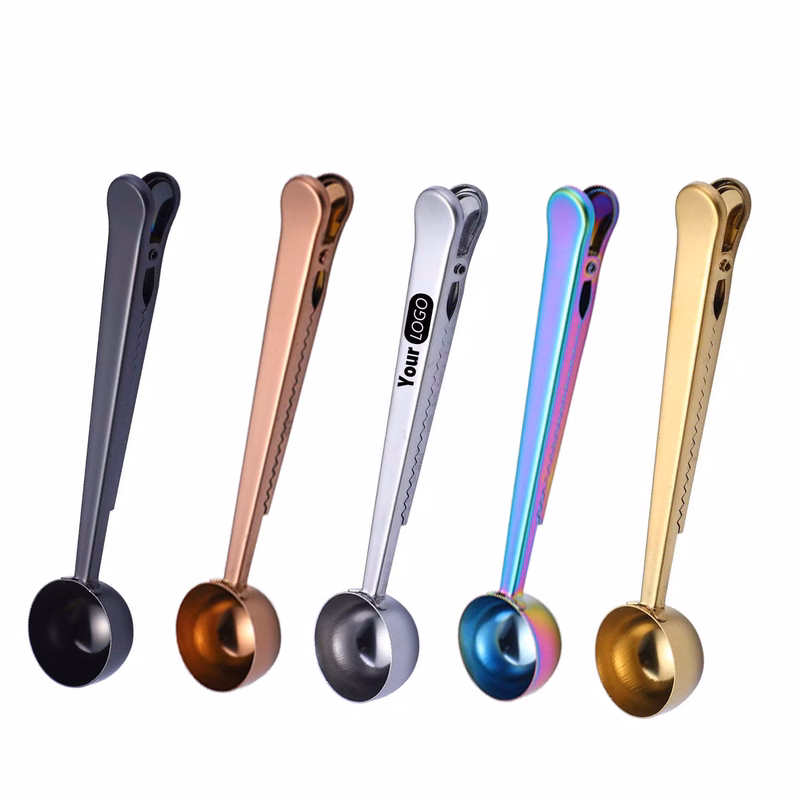 Stainless Steel Practical Spoon And Bag Clip