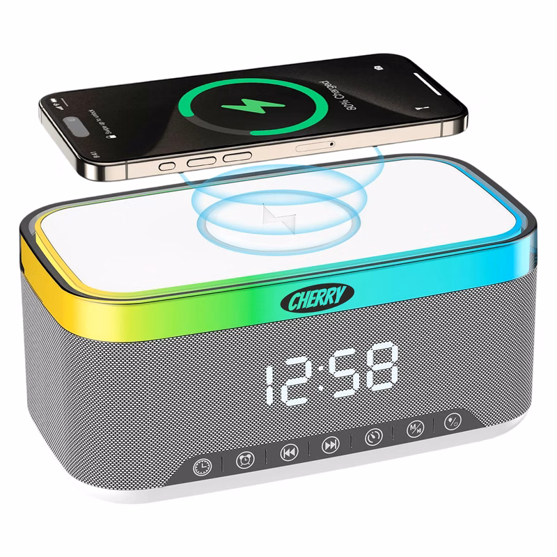 Led Light Bluetooth Speaker W/ Wireless Charging