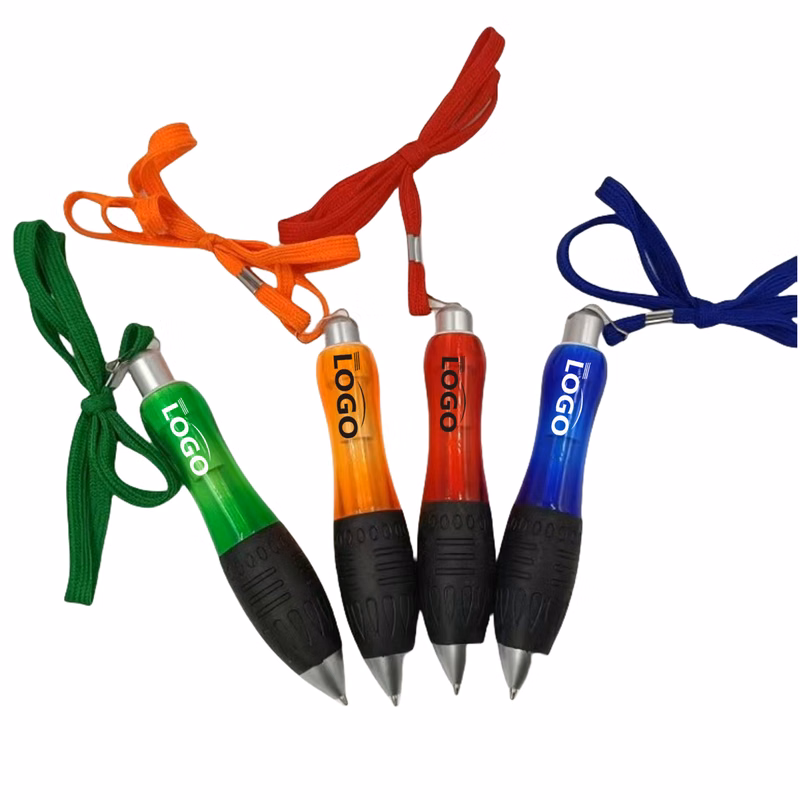 Ballpoint Pen With Neck Lanyard