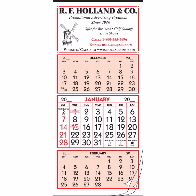 Style 20 12-Sheet Calendar